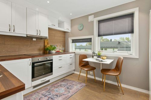 Adiva Rugs Machine Washable Area Rug with Non Slip Backing for Living Room, Bedroom, Bathroom, Kitchen, Printed Vintage Home Decor, Floor Decoration Carpet Mat (Terra, 3' x 5') in Wood and White Small Kitchen