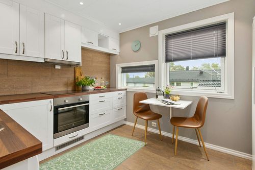 Eyely BMS106K-3 Santa Monica Charleston Vintage Filigree Textured Weave Indoor/Outdoor Area Rug Classic, Bedroom, Kitchen, Backyard, Patio, Easy-Cleaning, Non-Shedding, 3 X 5, Green/Ivory in Wood and White Small Kitchen