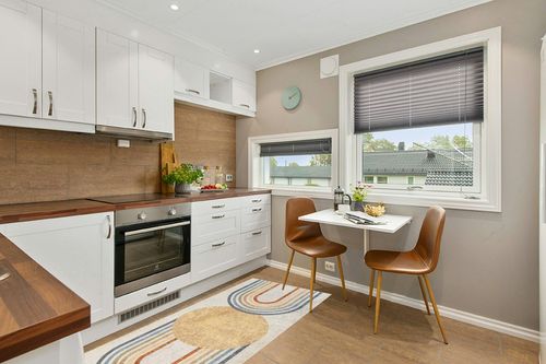 Manhattan Collection Machine Washable Runner Area Rug for Kitchen, Hallway - Bohemian, Vintage Distressed - Rainbow Contemporary Striped Carpet - Colorful, Red, Yellow, Beige - 2'7" x 7'3" in Wood and White Small Kitchen