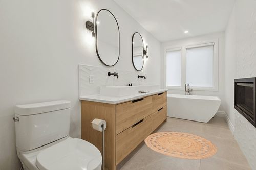 ‎Natural ‎Contemporary  ‎Living Room ‎Area Rug in Scandinavian Neutral bathroom