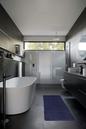 Ultra Soft Faux Living Room Rug in Black Modern Bathroom