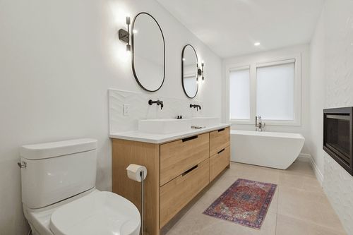 Fame Rugs Vintage Bohemian Area Rugs for Living Room, Bedroom, Red Terracotta Burgundy, 2'4" x 4'9" in Scandinavian Neutral bathroom