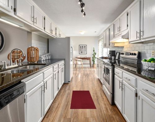 Sweet Home Stores SH Collection Solid Rubberback Indoor Runner Rug, 20" x 59", Red in White Traditional Kitchen