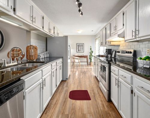 BEQHAUSE 30x18 Inch Kitchen Rug Mats, Durable Anti-Slip Absorbent Dirt-Resistant Kitchen Rug Pet Mat Machine Washable (Red) in White Traditional Kitchen