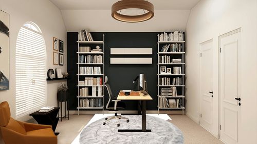 Luxe Gordon Faux Fur Rug with Soft and Fluffy Pile | Machine Washable Living Room Rug with Anti-Slip Backing | Cruelty-Free Area Rugs for Office or Bedroom, Gradient Grey, 6 ft Dia. in White and Black Home Office