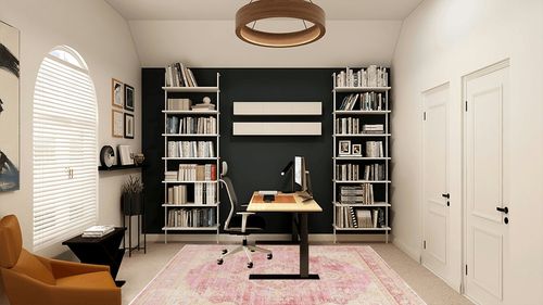 Momeni Rugs Isabella Traditional Medallion Flat Weave Area Rug, 5'3" X 7'3", Pink in White and Black Home Office