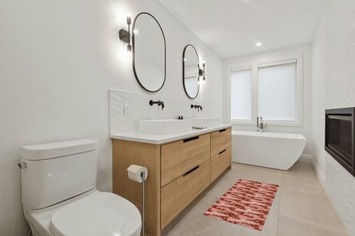 Kitchen Rugs Long Floor Door Mats Absorbent Entryway Rug Merry Christmas Pink Xmas Tree Indoor Carpet Non-Slip Area Runner,Seamless Winter Snowflake Entrance Doormat for Bedroom Bathroom in Scandinavian Neutral bathroom