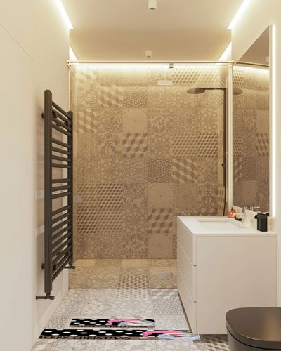 Merry Christmas Kitchen Rug 2 PCS, Non-Slip Soft Absorbent Standing Mats for Kitchen Bathroom Living Room Laundry Room Runner Rug Set Pink Xmas Gnomes White Polka Dots Black 16x24+16x47 in White Tiled Bathroom