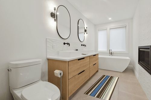 Hallway Runner Rug,Boho Stripe Bohemian Retro Farmhouse Decor Navy Blue Brown Beige Non Slip Water Absorbent Rug Indoor Entrance Floor Mat Runner for Home Garage Kitchen Laundry 23.6x70.9in in Scandinavian Neutral bathroom