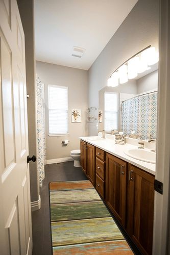 xigua Vintage Wood Grain Area Rug - 2' x 6' Washable Runner Rugs with Rubber Backing - Non Skid Floor Carpet for Indoor Living Room Hallway Kitchen in Wooden and Grey Bathroom