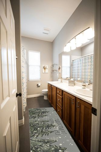 Christmas Tree 1 Piece Kitchen Runner Rug Non Skid Washable, Xmas Tree Winter Snowflake Grey Rustic Welcome Mat Low Profile Absorbent Doormat for Kitchen, Living Room, Entryway, 23.6" W x 70.9" L in Wooden and Grey Bathroom