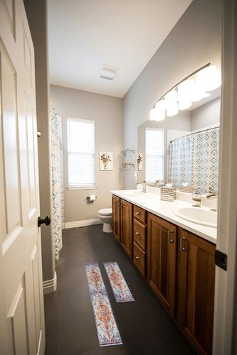 UBTKEY Boho Kitchen Rugs Sets of 2, Non Slip Washable Bohemian Rugs and Mats for Kitchen Floor, Boho Kitchen Decor, 17"x30"+17"x47" (Boho) in Wooden and Grey Bathroom