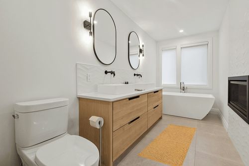 Lahome Kitchen Runner, 2x6 Handwoven Reversible Washable Rug Hallway Runner, Yellow Cotton Farmhouse Low Pile Bathroom Rug Long Carpet for Laundry Room Sink Doorway Decor in Scandinavian Neutral bathroom