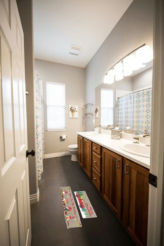 Christmas Kitchen Rugs Set of 2 Kitchen Floor Mats Non Slip Gnome Door Mats Winter Xmas Tree Red Truck Doormat Indoor Outdoor Entrance Door Rug, 16" x 30" and 16" x 47" in Wooden and Grey Bathroom