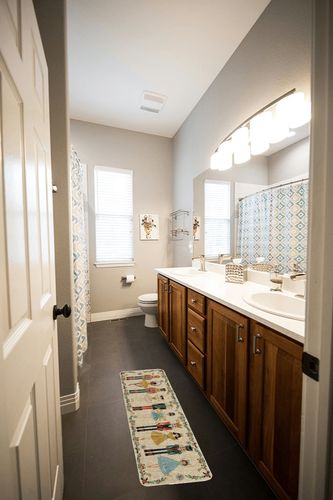 Artoid Mode Watercolor Nutcrackers Merry Christmas Doormat, Winter Home Decor Low-Profile Switch Rug Door Mat Floor Mat for Indoor Outdoor 17x47 Inch in Wooden and Grey Bathroom