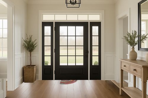 Boho Half Round Indoor Entrance Rug Doormats 36x24 Inches Absorbent Non-Slip Bedroom Front Back Outdoor Welcome for Entryway Machine Washable, Bohemia Ethnic Style Pattern in White Transitional Foyer