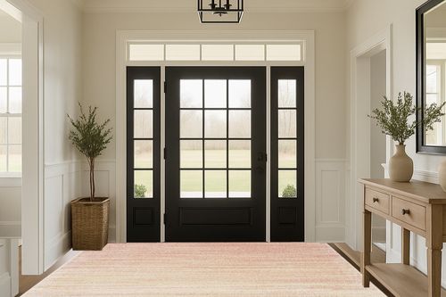 SAFAVIEH Adirondack Collection Area Rug - 9' x 12', Pink & Ivory, Modern Ombre Design, Non-Shedding & Easy Care, Ideal for High Traffic Areas in Living Room, Bedroom (ADR142U) in White Transitional Foyer