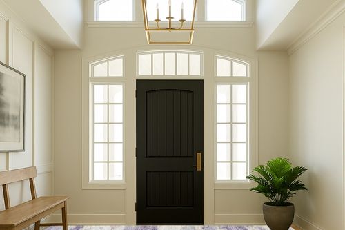 Addison Rugs Indoor/Outdoor Accord AAC36 Purple Washable 8' x 8' Round Rug in White Traditional Foyer