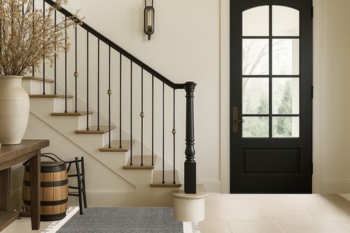 Lahome Boho Entryway Rug, 3x5 Rug for Bedroom Lightweight Washable Throw Rug Woven Cotton Bathroom Rugs with Tassels, Farmhouse Black and White Rug for Living Room Kitchen Office Dorm Gifts in Foyer with Stairs