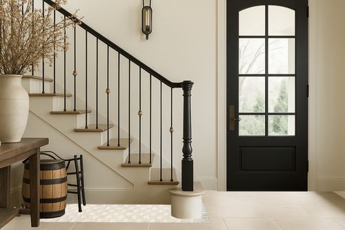 Lanffia Boho Runner Rug 2x6, Beige Hallway Rug Runner Washable Checkerboard Tufted Rug with Tassels Indoor Farmhouse Floor Carpet for Kitchen Laundry Room Doorway Bedroom Living Room in Foyer with Stairs