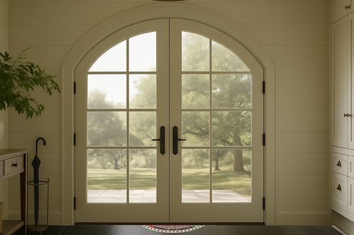 Boho Half Round Indoor Entrance Rug Doormats 36x24 Inches Absorbent Non-Slip Bedroom Front Back Outdoor Welcome for Entryway Machine Washable, Bohemia Ethnic Style Pattern in White Farmhouse Traditional Foyer