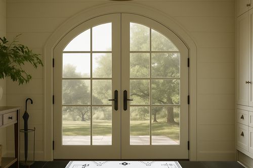 Lahome Washable Aztec Area Rug in White Farmhouse Traditional Foyer