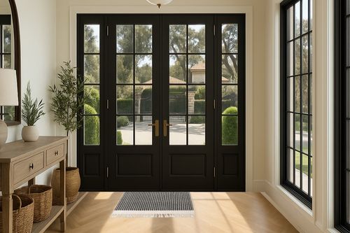 Lahome Boho Entryway Rug, 3x5 Rug for Bedroom Lightweight Washable Throw Rug Woven Cotton Bathroom Rugs with Tassels, Farmhouse Black and White Rug for Living Room Kitchen Office Dorm Gifts in Traditional Elevated Foyer