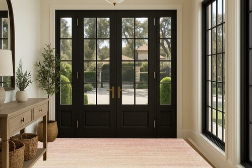 SAFAVIEH Adirondack Collection Area Rug - 9' x 12', Pink & Ivory, Modern Ombre Design, Non-Shedding & Easy Care, Ideal for High Traffic Areas in Living Room, Bedroom (ADR142U) in Traditional Elevated Foyer