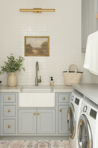 ‎Java / Multi ‎Traditional ‎Stitched Edge, Cotton Canvas Backing ‎Area Rug in Blue Laundry Room