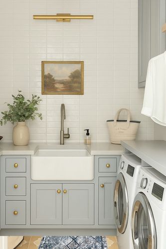 NATOLIA DECOR Runner for Bedroom in Blue Laundry Room