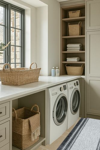 Beeiva Border Laundry Room Rug, 2x5 Black Kitchen Rugs and Mats Non Skid Washable, Modern Small Bedside Rug Machine Washable Runner Rug for Entryway Bedroom Kitchen in Sage Green Laundry Room