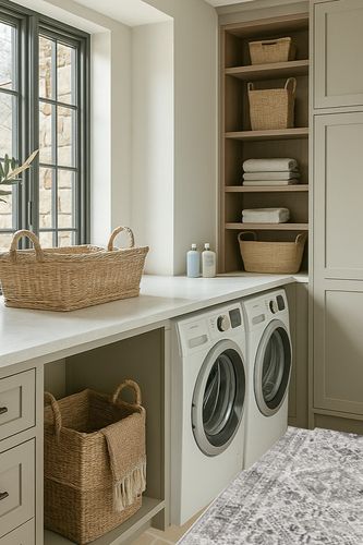 Artistic Weavers Desta Vintage Oriental Runner Area Rug in Sage Green Laundry Room