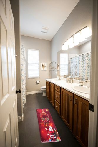 NOLITOY 2 pcs Carpet Outdoor Runner Rug Non Skid Rug Outdoor cusions Indoor Decorative Rugs Christmas Entrance Rug Christmas Door mat Christmas Floor Rug Xmas Ground Mat Foot Cloth Fluffy in Wooden and Grey Bathroom