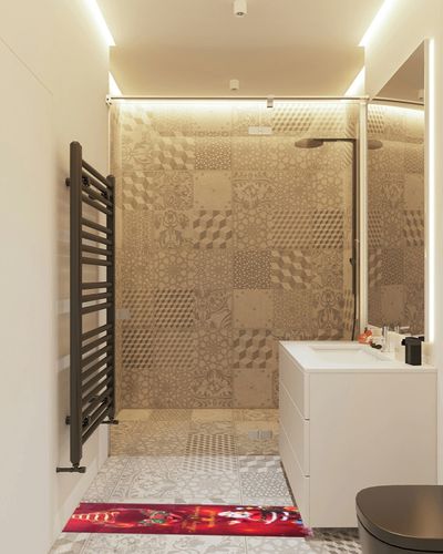 NOLITOY 2 pcs Carpet Outdoor Runner Rug Non Skid Rug Outdoor cusions Indoor Decorative Rugs Christmas Entrance Rug Christmas Door mat Christmas Floor Rug Xmas Ground Mat Foot Cloth Fluffy in White Tiled Bathroom