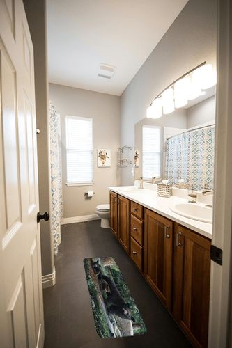 SUN-Shine Funny Rustic Black Bear Kitchen Rugs and Mats 2 Pieces,Cubs Family Theme Decorative Carpet Floor Mat for Home Holiday Runner Bathroom Non Slip Doormat in Wooden and Grey Bathroom