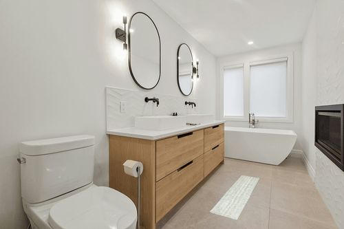 SAFAVIEH Abstract Collection Area Rug - 9' x 12', Ivory & Green, Handmade Wool & Viscose, Ideal for High Traffic Areas in Living Room, Bedroom (ABT470Y) in Scandinavian Neutral bathroom