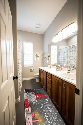 Christmas Gnome Area Rug Non Skid, Let It Snow Washable Hallway Runner Rugs Laundry Room Rug Mats Soft Kitchen Absorbent Floor Mat Carpet for Entrance Bedroom Living Room 72x24in in Wooden and Grey Bathroom