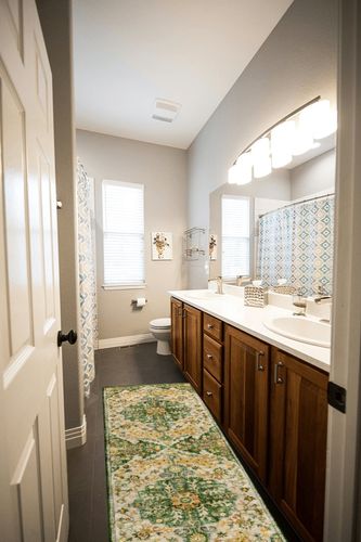 Lahome Bohemian Floral Medallion Runner Rug - 2x6 Washable Hallway Rug Runner Non Skid Kitchen Runner, Soft Bathroom Carpet Runner for Laundry Room Bedroom Foyer Entryway, Yellow/Green/Multi in Wooden and Grey Bathroom