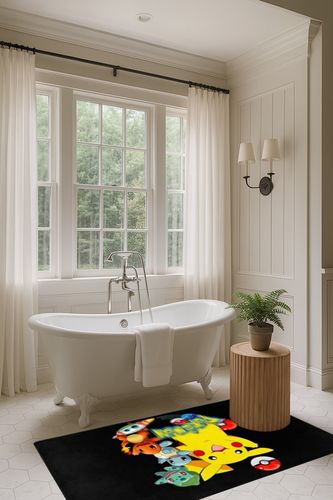 Anime Rug, Large Floor Rugs for Boys Girls Bedroom Room Decor,Washable Non-Slip Stain Resistant Carpet,for Nursery Backyard Decor 3X5Ft in Luxurious Bathroom