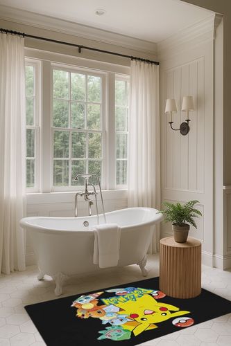 Cute Area Rugs,Large Carpet Non-Slip Washable Floor Rug, Stain Resistant Living Room Bedroom Area Rug,for Living Room Bedroom Backyard Dorm Home Decor 3ftX5ft in Luxurious Bathroom