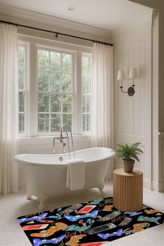 Video Game Rugs Carpets Gameing for Kids Teen Boy Room Bedroom, Colorful Gaming Floor Mats Area Rug for Living Room Gaming Chair Mat Hardwood, 59"*39" Area Rugs Carpet for Gamer Boys in Luxurious Bathroom