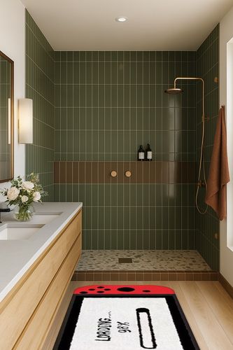 Anime Gaming Rug Anime Carpet Game Kids Rugs for Bedroom Aesthetic Soft Carpet Decorative Rug for Indoor Outdoor 59 * 24in (3) in Green Bathroom