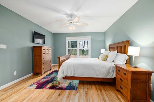 Unique Loom Chromatic Collection Modern Colorful & Vibrant Abstract Area Rug for Any Home Décor, 5 ft x 8 ft, Multi/Light Blue in Teal and Orange Wood Bedroom