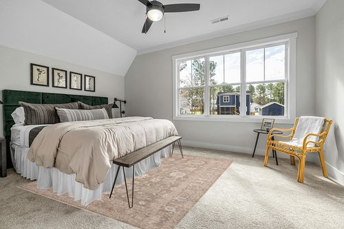 Loloi Chris Loves Julia Louisa Collection LOI-03 Taupe/Ivory 7'-10" x 10', .38" Pile Height, Area Rug in Grey Traditional Bedroom with King Bed