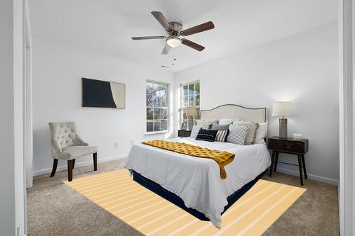 Nourison Positano Indoor/Outdoor Yellow Ivory 8' x 10' Area Rug, Easy Cleaning, Non Shedding, Bed Room, Living Room, Dining Room, Backyard, Deck, Patio (8x10) in White and Yellow Modern Bedroom