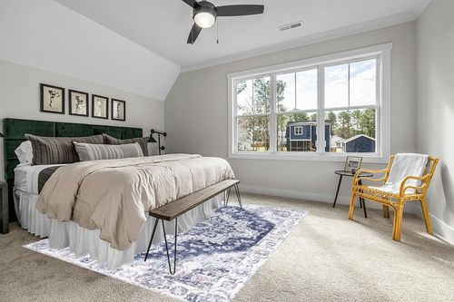 Auemtyn Washable Rug,8x10 Area Rug for Living Room, Rug with Anti-Slip Backing, Vintage Rug for Bedroom,Ultra-Thin Boho Farmhouse Rug for Home Decor(8'x10',Blue) in Grey Traditional Bedroom with King Bed