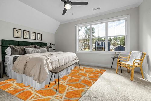 Addison Rugs Chantille ACN959 Orange 9' x 12' Indoor Outdoor Area Rug, Easy Clean, Machine Washable, Non Shedding, Bedroom, Entry, Living Room, Dining Room, Kitchen, Patio Rug in Grey Traditional Bedroom with King Bed