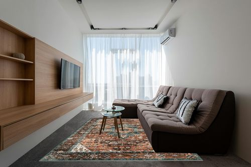 Moynesa Ultra-Thin Vintage Area Rug - 9x12 Large Living Room Rugs for Bedroom Aesthetic, Rugs for Under Dining Room Table, Oriental Medallion Printed Low Pile Carpet for Office Playroom Entryway Dorm in Grey Living Room with Brown Couch