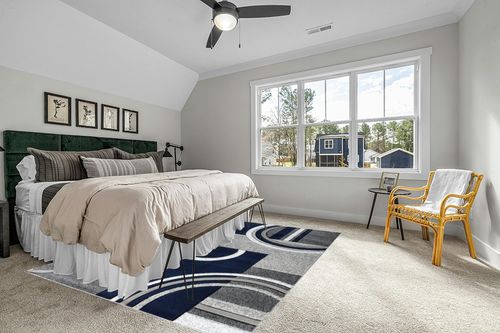 GLORY RUGS Area Rug Modern Soft Hand Carved Contemporary Floor Carpet with Premium Fluffy Texture for Indoor Living Dining Room and Bedroom Area (8x10, Navy) in Grey Traditional Bedroom with King Bed