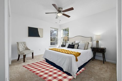 Garland Rug Country Living Buffalo Plaid Area Rug, 5-Feet by 7-Feet, Chili Red/Ivory in White and Yellow Modern Bedroom